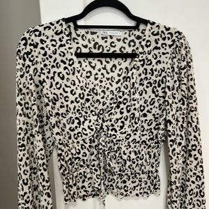 Zara cheetah print top size S